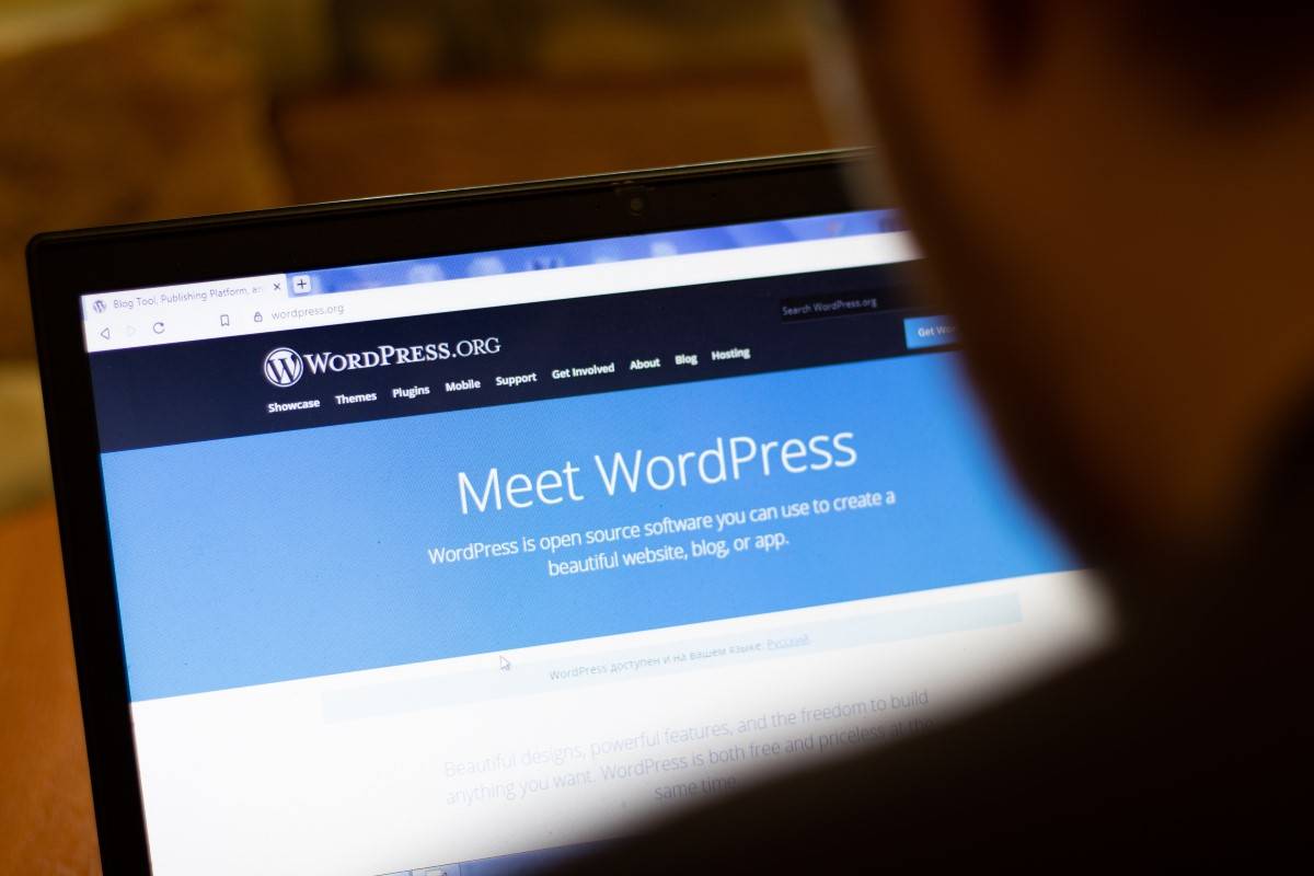 Écran site WordPress