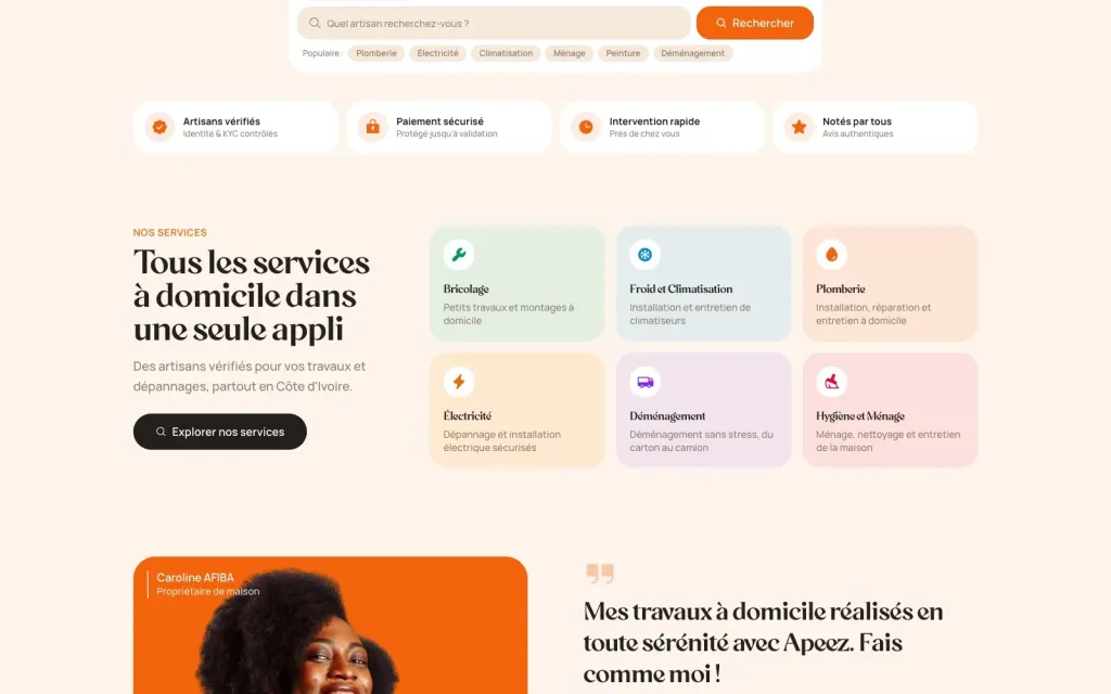 Apeez : les services à domicile proposés