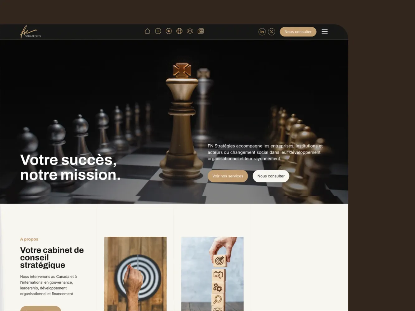 Site FN Strategies réalisé par DiGit Summit