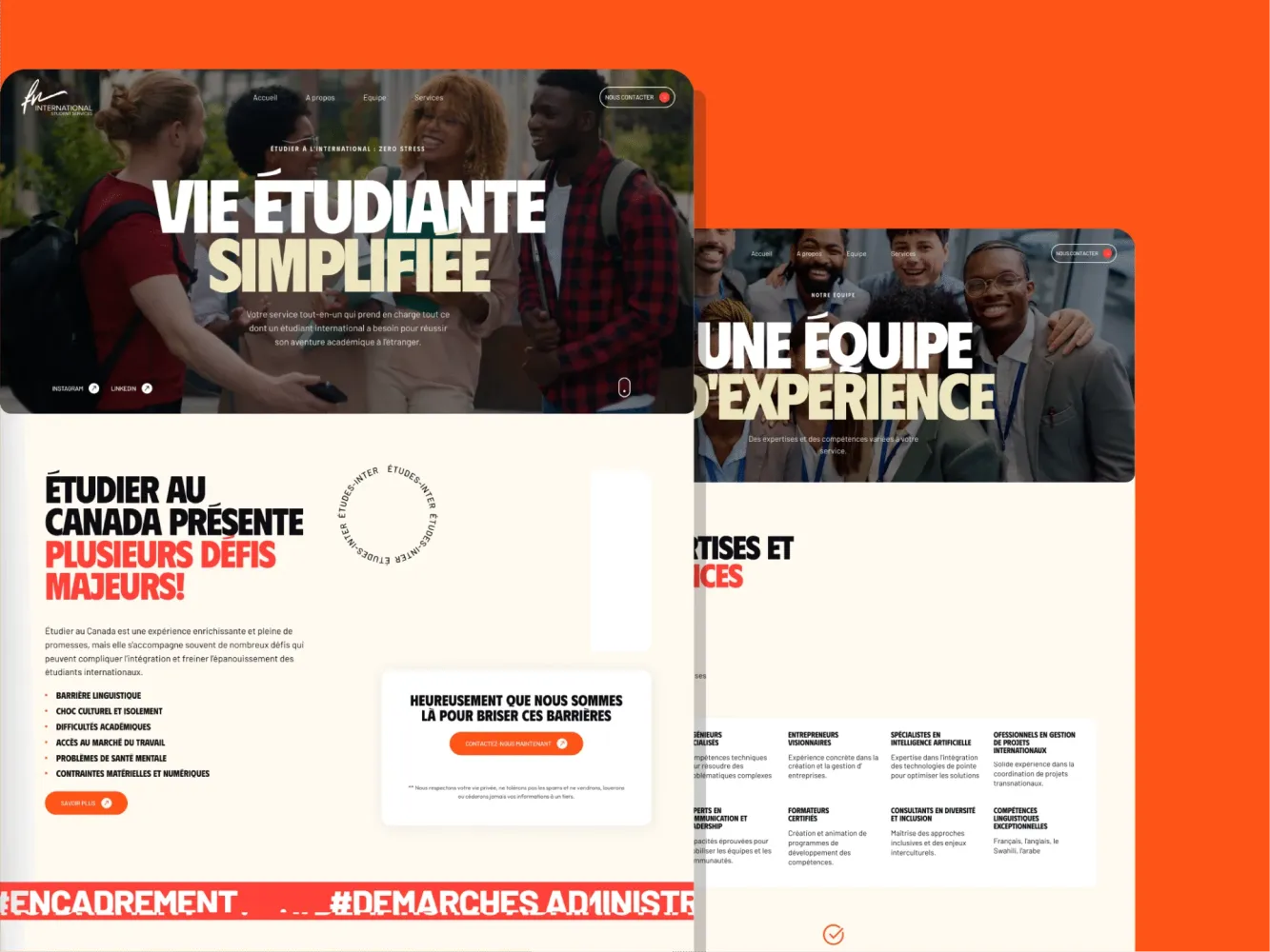 Site FN Students réalisé par DiGit Summit