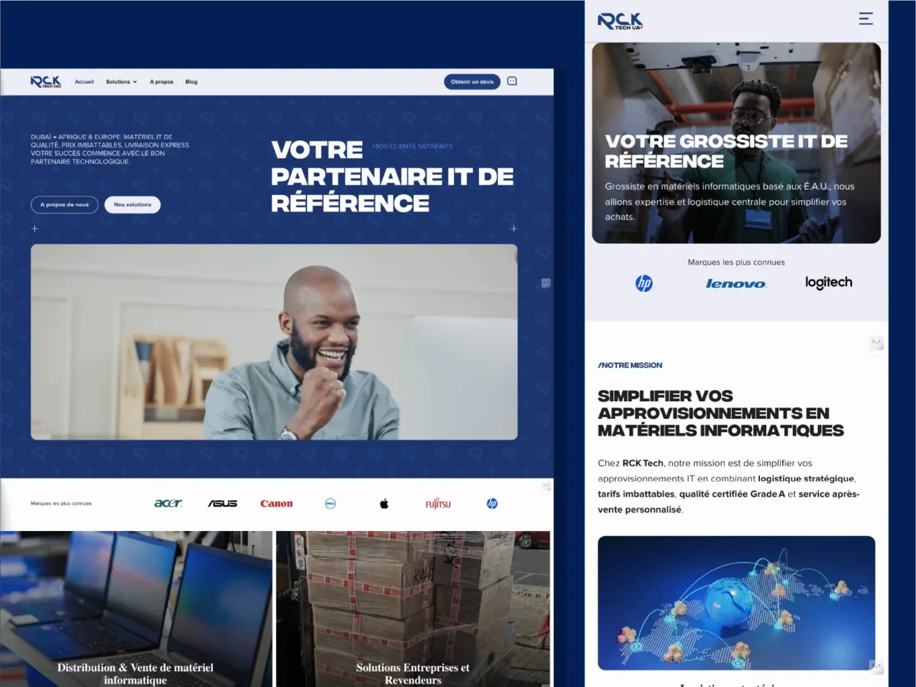Site RCK Tech réalisé par DiGit Summit